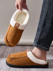 LIZAKOSHT  -  Contrast Round Toe Flat Slippers