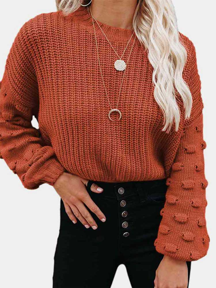 Lizakosht  Female O-neck Sweater Fall Winter Knitted Pullovers Women Casual Basic Knitwear Long Sleeve Loose Tops Streetwear