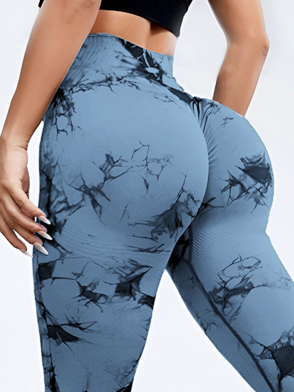 LIZAKOSHT  -  Tie-Dye High Waist Active Leggings