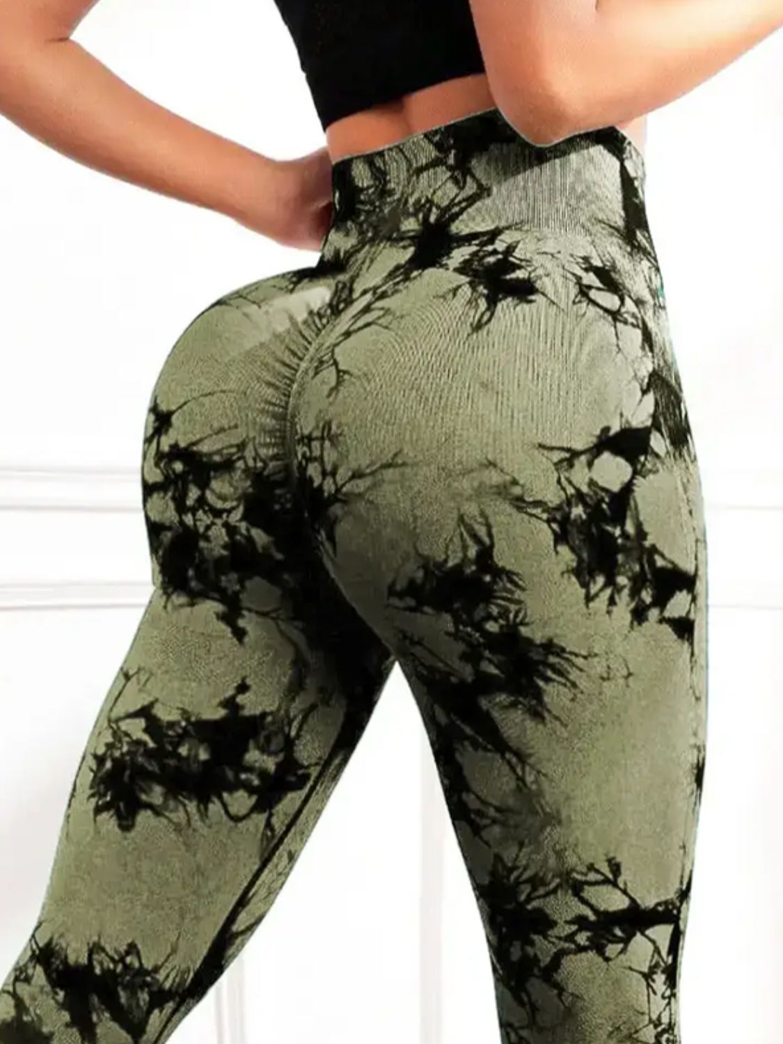 LIZAKOSHT  -  Tie-Dye High Waist Active Leggings