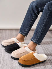 LIZAKOSHT  -  Contrast Round Toe Flat Slippers