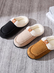 LIZAKOSHT  -  Contrast Round Toe Flat Slippers