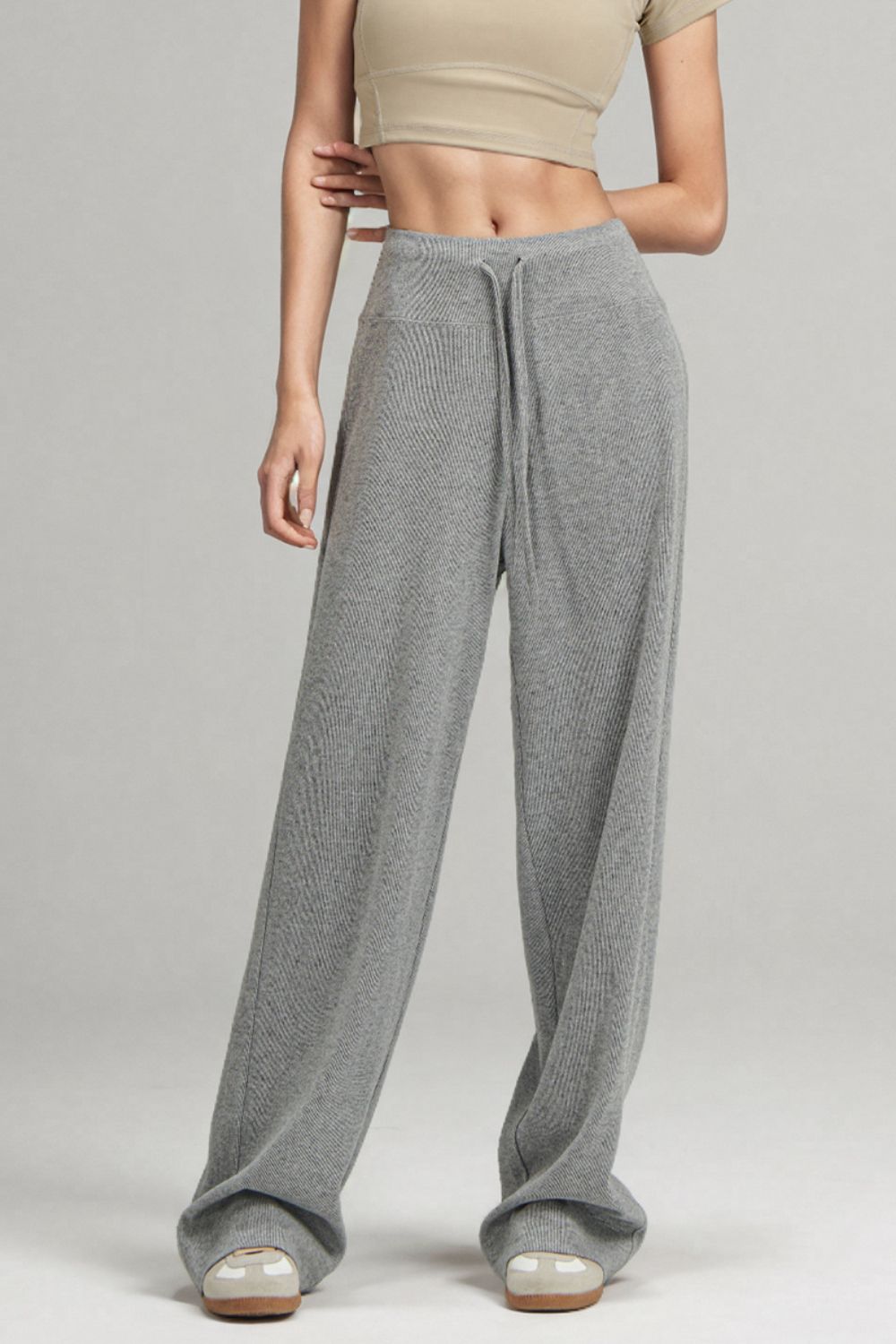 LIZAKOSHT  -  Basic Bae Drawstring Wide Leg Pants