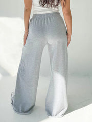 LIZAKOSHT  -  Elastic Waist Wide Leg Pants