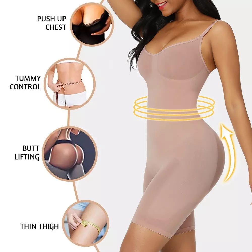 LIZAKOSHT  -  FeelinGirl Seamless Covered Bust Jumpsuit Thong Bodysuit tts Fit Womenswear