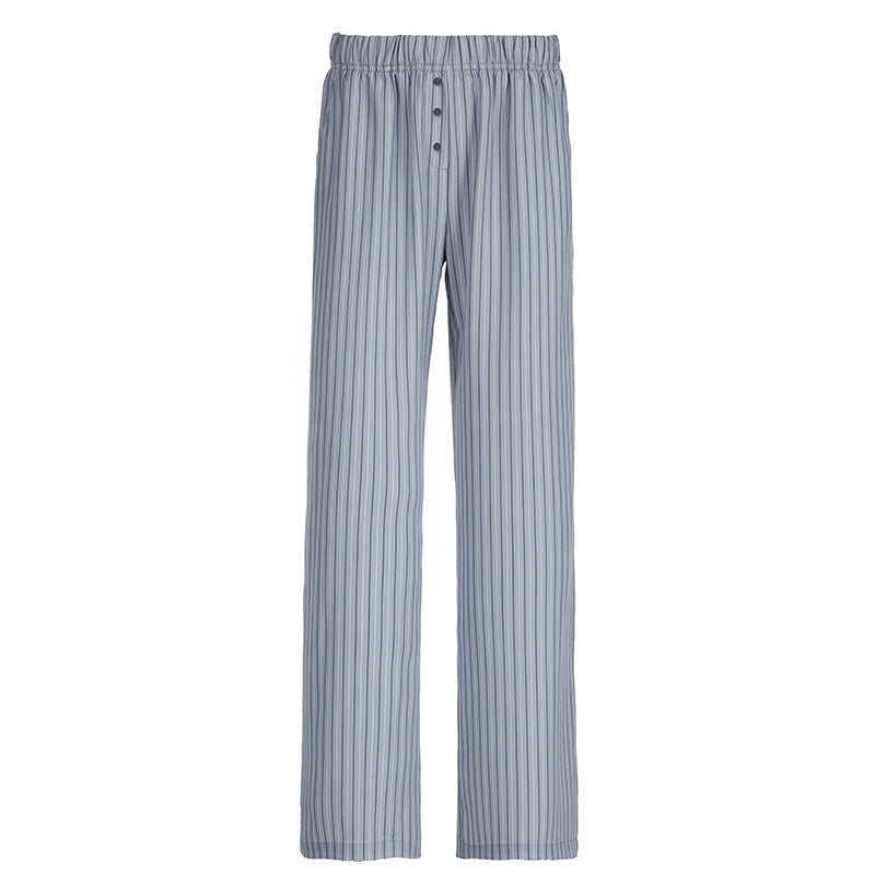 y2k Women's Striped Stitching Contrast Color High Waist Drawstring Loose Straight Woven Fashionable Casual Comfortable Trousers