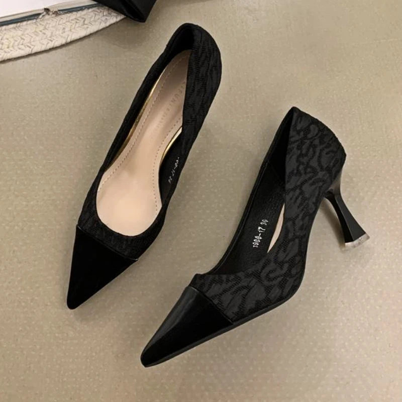 LIZAKOSHT  -  Pointed Toe High Heels Women Fashion Elegant Office High Heels Shoes Party Dress Wedding Shoes Designer Stiletto Heel Female