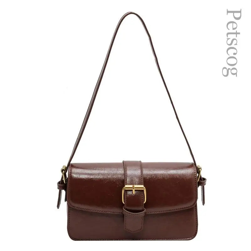 LIZAKOSHT  -  Retro Small Bag New Trendy Fashion Shoulder Underarm Bag Female Bag Autumn And Winter Vintage Messenger Small Square Bags