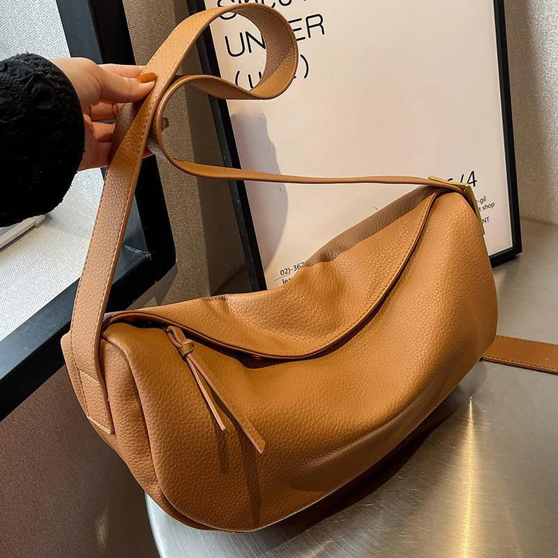 LIZAKOSHT  -  New Vintage Sac Crossbody Bags For Women Large Capacity Luxury Handbags Solid Soft Shoulder Bags Female Casual Travel Hobos Bag