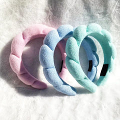 Lizakosht Sponge Headband Versed Headband Puffy Headband Makeup Bubble Terry Cloth Co Spa Retro Hair Bands Soft Hairband Headwear