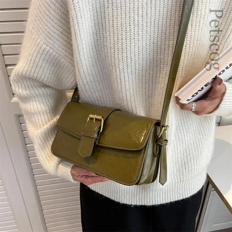 LIZAKOSHT  -  Retro Small Bag New Trendy Fashion Shoulder Underarm Bag Female Bag Autumn And Winter Vintage Messenger Small Square Bags