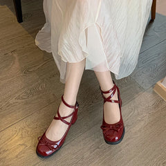 LIZAKOSHT INS Red Mary Janes New Women Pumps Thick High Heels Shoes Female Lolita Square Toe Shoes Spring Fashion Party Woman Shoes