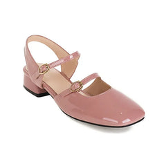 LIZAKOSHT  -  Sandals Female Shoe Large Size New Girls Low Summer Big Fashion Comfort Beige Closed Basic Buckle Strap Scandals Solid Rome