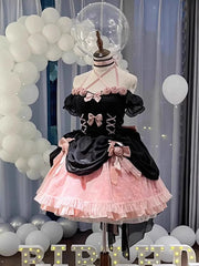 LIZAKOSHT  -  Rose Lolita Dress Flower Wedding Elegant Fishbone Escape Heavy Industry Fluffy Tail Birthday