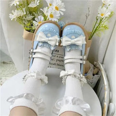 LIZAKOSHT  -  Original Cute Japanese Lolita Big Head Shoes Women Flat Bottom Versatile Student Single Shoes Kawaii Loli Girl Princess Shoes