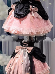 LIZAKOSHT  -  Rose Lolita Dress Flower Wedding Elegant Fishbone Escape Heavy Industry Fluffy Tail Birthday