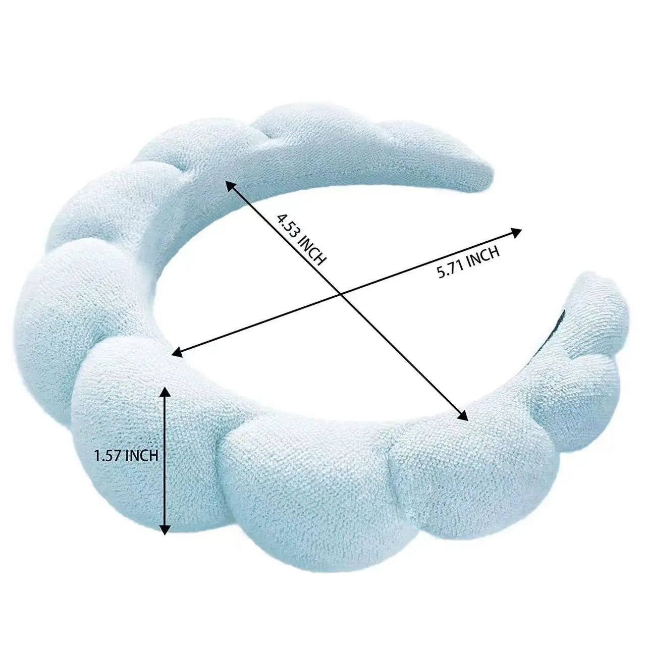 Lizakosht Sponge Headband Versed Headband Puffy Headband Makeup Bubble Terry Cloth Co Spa Retro Hair Bands Soft Hairband Headwear