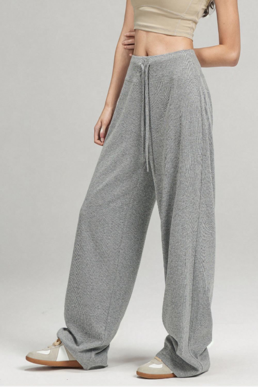 LIZAKOSHT  -  Basic Bae Drawstring Wide Leg Pants