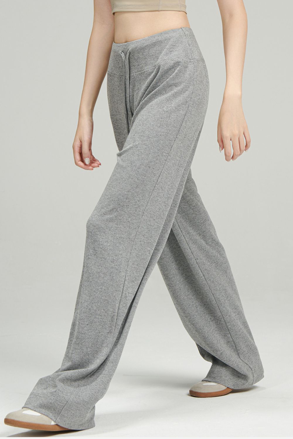 LIZAKOSHT  -  Basic Bae Drawstring Wide Leg Pants