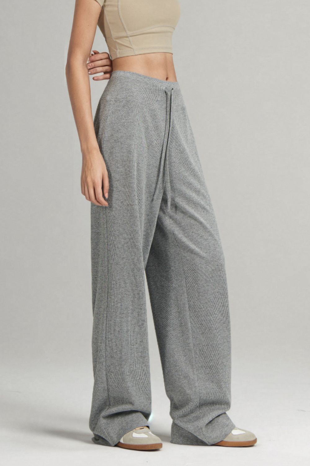 LIZAKOSHT  -  Basic Bae Drawstring Wide Leg Pants