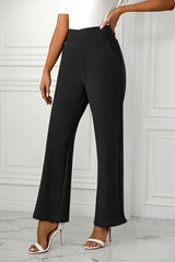 LIZAKOSHT  -  High Waist Straight Leg Pants