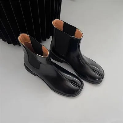 Lizakosht Retro Britain Autumn Women Ankle Boots Fashion Tabi Ninja Boots Chelsea boots Shoes Outdoor Casual Short Boots