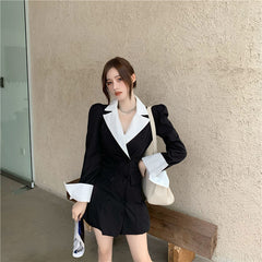 Woman Dresses Suit Skirt Women's Long-Sleeved Dress Vestido De Mujer Femme Robe