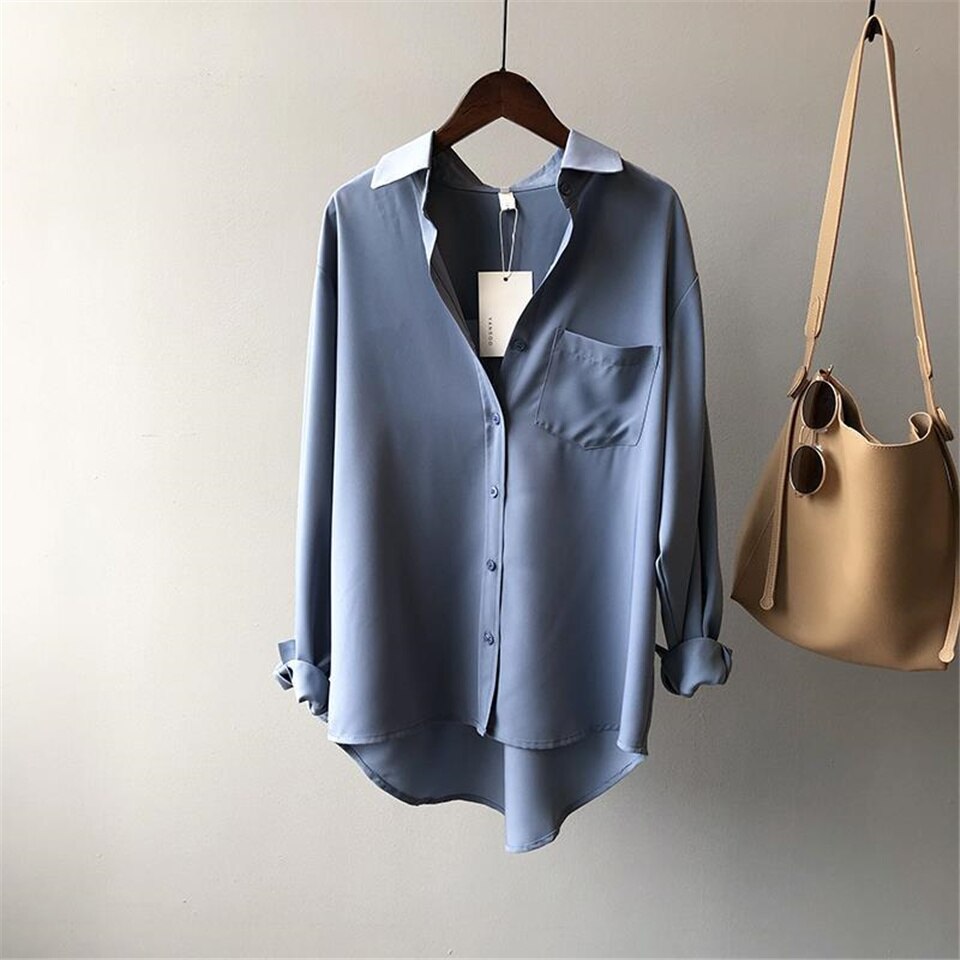 Vintage Blouse Elegant Women Long Sleeve Shirt Korean Style Women Clothes Blouses Femme Fashion Casual White Tops All Match