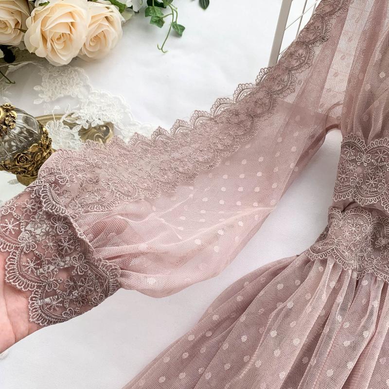 Korean Chic Vestidos De Fiesta Mesh See Through Dress 2022 Summer New Fashion Elegant Robe Long Dresses Kobieta Sukienka