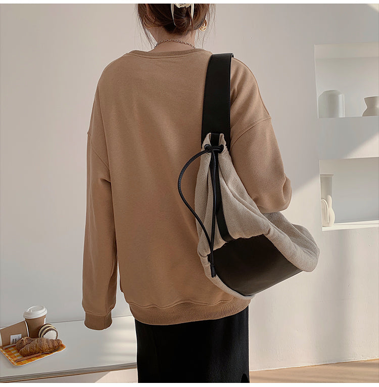 Spring Fleece Thick Sweatshirt Vintage Solid Warm O Neck Pullover Grey Brown Lady New All-match Hooded Autumn Women Coat