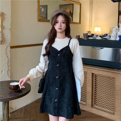 Japanese Sweet Princess Dress Women Patchwork Designer Sexy Korean Mini Dress Female Long Sleeve Fairy Vintage Sweet Dress 2021