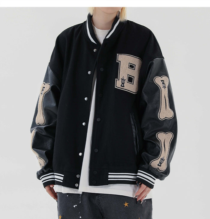 Harajuku Bomber Jackets Women Coat Men's Couple Baseball Jacket 2021 Autumn Unisex Boyfriend Style Varsity Hiphop Streetwear