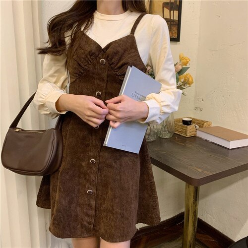 Japanese Sweet Princess Dress Women Patchwork Designer Sexy Korean Mini Dress Female Long Sleeve Fairy Vintage Sweet Dress 2021