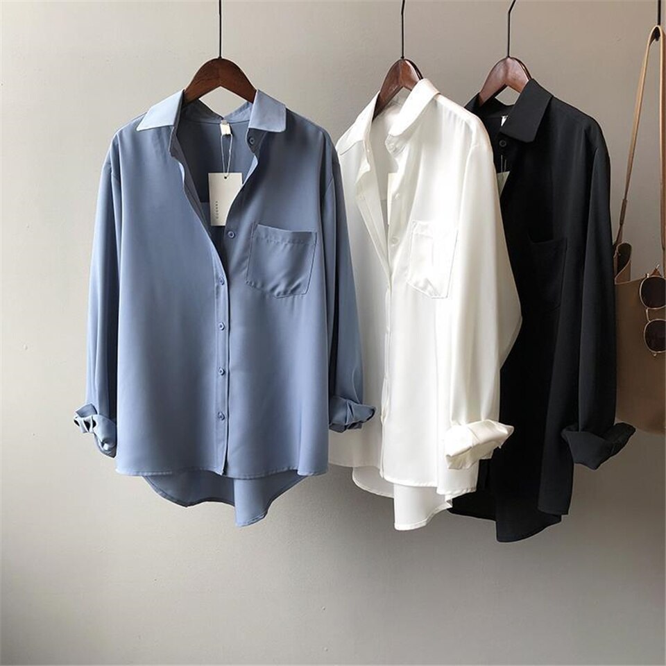 Vintage Blouse Elegant Women Long Sleeve Shirt Korean Style Women Clothes Blouses Femme Fashion Casual White Tops All Match