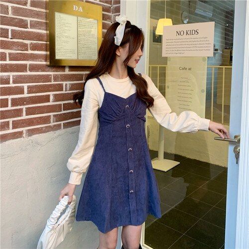 Japanese Sweet Princess Dress Women Patchwork Designer Sexy Korean Mini Dress Female Long Sleeve Fairy Vintage Sweet Dress 2021