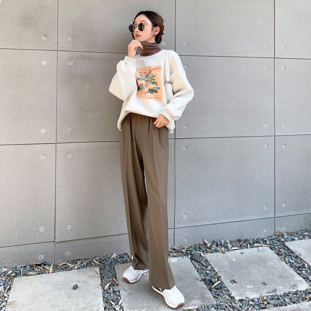 Lizakosht Summer Women Work Suit Pants Spring Quality Elegant Office Lady Long Trousers New Solid High Waist Female Pants