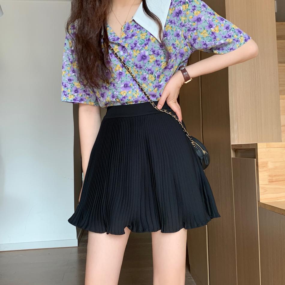 Pleated Skirt Short Woman Elastic Waist Mini Skirts Sexy Mircro Summer Mini Tennis Skirt New Preppy