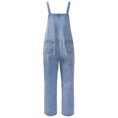 Lizakosht Spring 2023 New Women's Fashion Clothing Y2K Vintage Trousers Streetwear Jeans Casual Halter Cargo Pant Workwear Denim Overalls