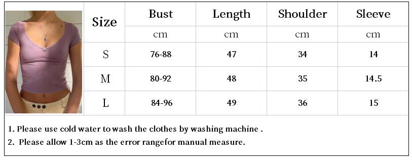 Lizakosht  Women's Summer Slim Solid Simple T-shirt  Lace Side Splicing U-neck Crop Tops Tees Female Casual Navel Short-sleeved T-shirts