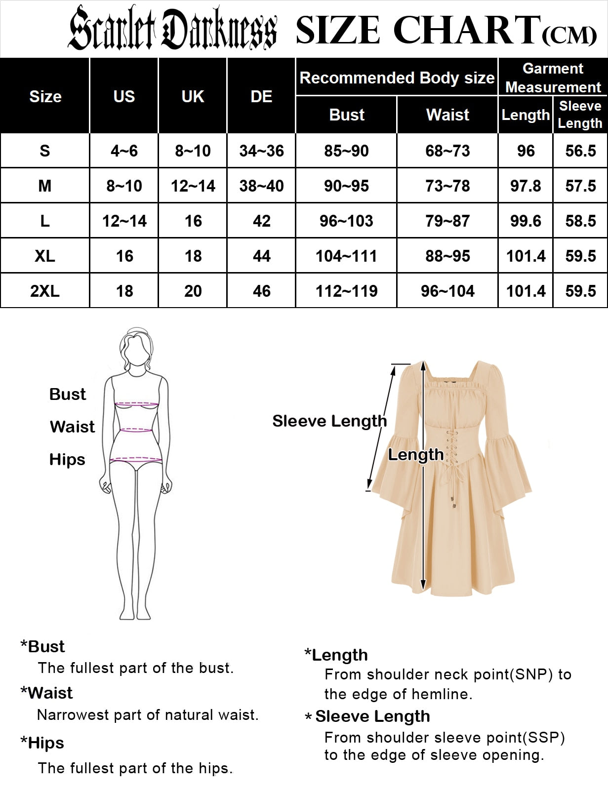 Lizakosht Women Renaissance Waistband Decorated Dress Long Bell Sleeve Square Neck Midi Dress Smocked Waist Flared A-Line Dresses A30