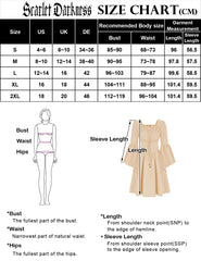 Lizakosht Women Renaissance Waistband Decorated Dress Long Bell Sleeve Square Neck Midi Dress Smocked Waist Flared A-Line Dresses A30