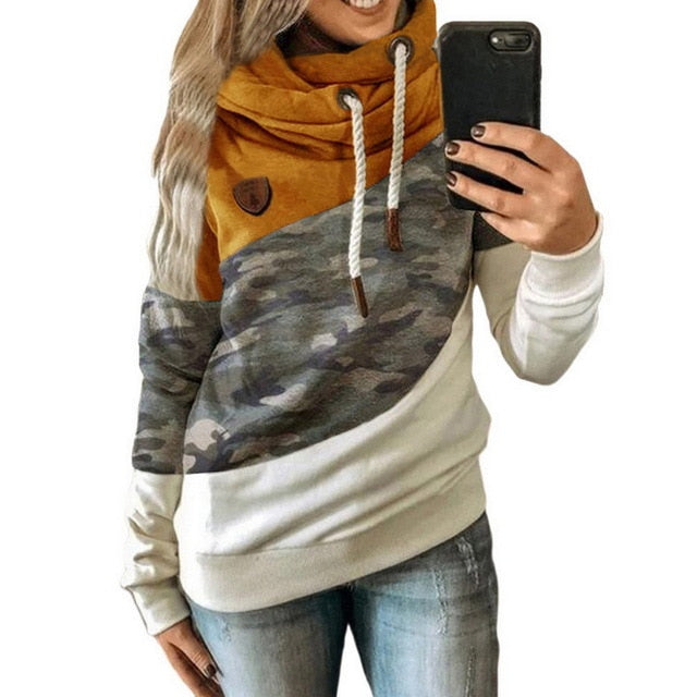 5XL Leopard Patchwork Hooded Sweatshirt Women Autumn Winter Long Sleeve Hoodies tops Female Drawstring pullovers Harajuku