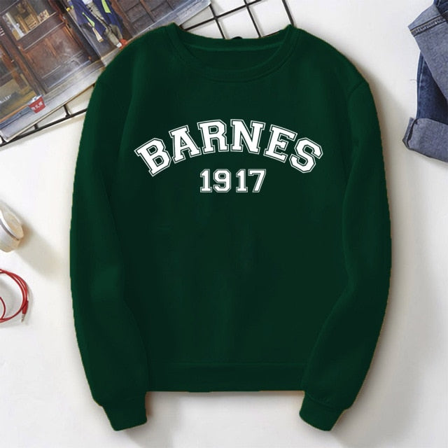 Barnes 1917 Sweatshirt Cool Superhero Bucky Barnes Sweatshirts Tv Show WS Inpired Sebastian Stan Hoodies