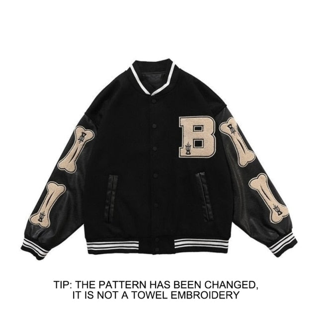 Harajuku Bomber Jackets Women Coat Men's Couple Baseball Jacket 2021 Autumn Unisex Boyfriend Style Varsity Hiphop Streetwear