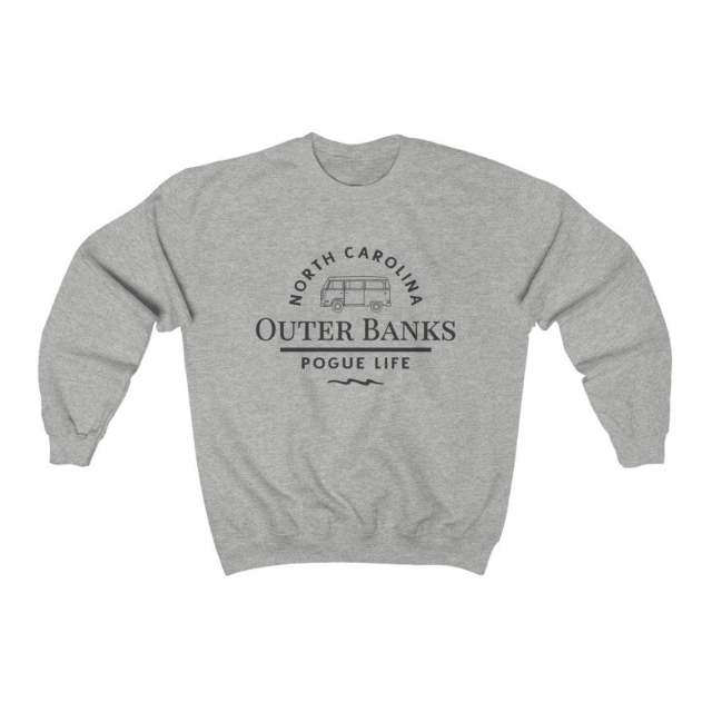 New Trending Outer Banks North Carolina Sweatshirt Funny Pogue Life Shirt Outer Banks Paradise on Earth Hooide OBX Tv Tops