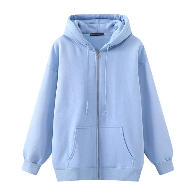 Oversize Girls Thick Hoodies 2021 Spring Fashion Ladies Streetwear Fleece Outfits Y2K Boyfriend Loose Hoody Unisex Women Chic