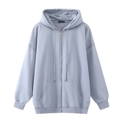 Oversize Girls Thick Hoodies 2021 Spring Fashion Ladies Streetwear Fleece Outfits Y2K Boyfriend Loose Hoody Unisex Women Chic