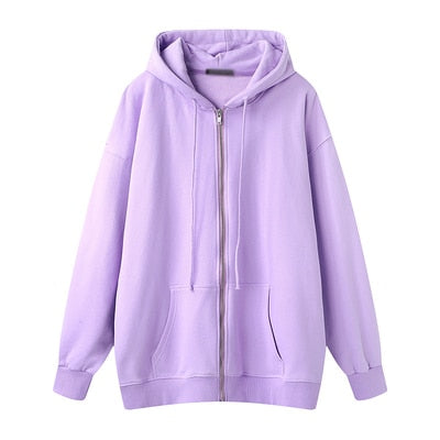 Oversize Girls Thick Hoodies 2021 Spring Fashion Ladies Streetwear Fleece Outfits Y2K Boyfriend Loose Hoody Unisex Women Chic