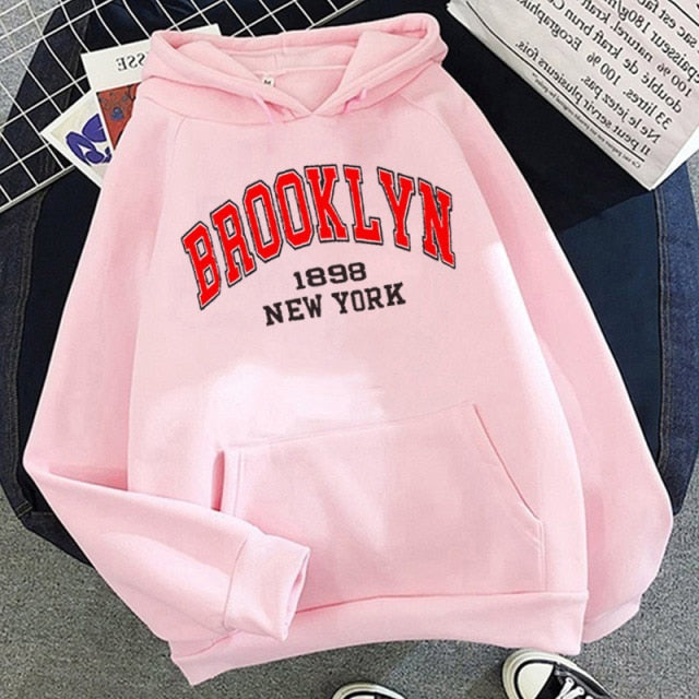 Letter Print Sweatshirts Woman Drop-shoulder Long Sleeve Fleece Loose Women Sweatshirts 2021 Autumn Casual Fashion Ladies Top